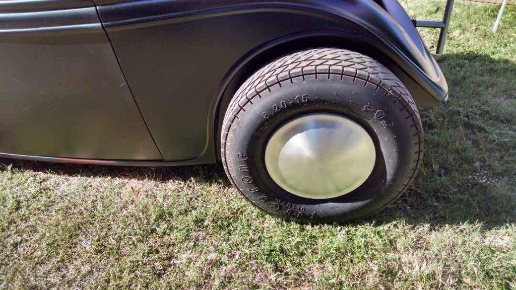 1933 Ford 3 Window Salt Flat Rear Tire View