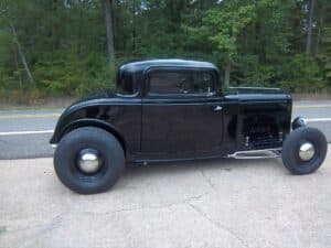 1932 Ford 3 Window Black Coupe