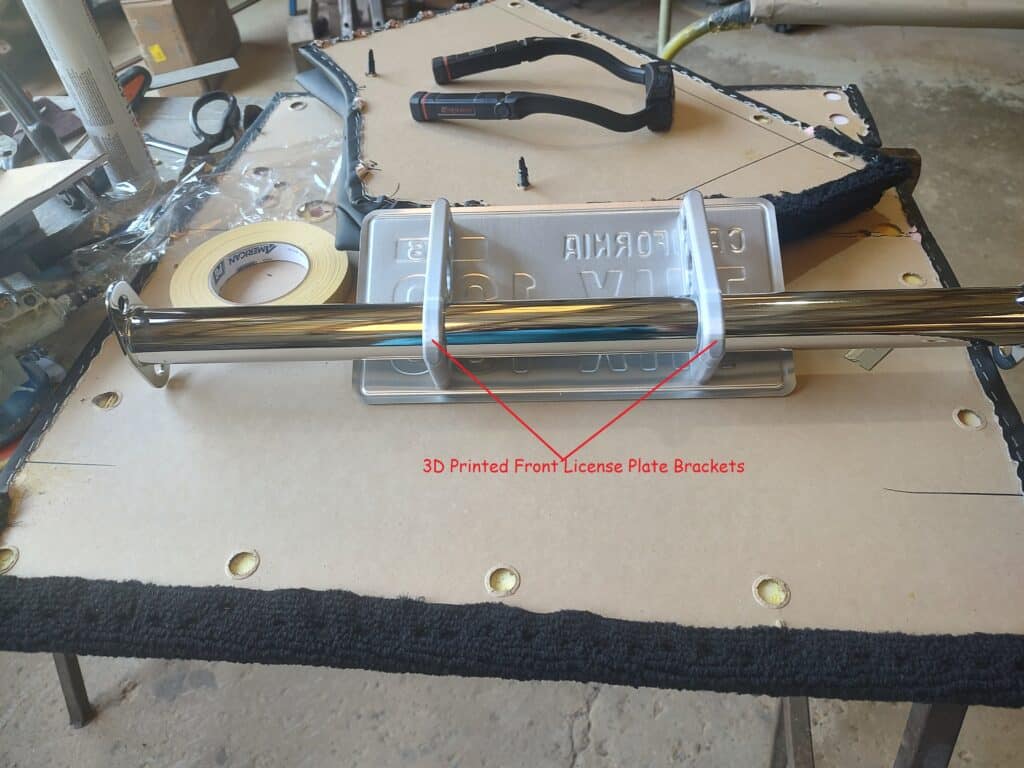 3D Printed Front license plate brackets
