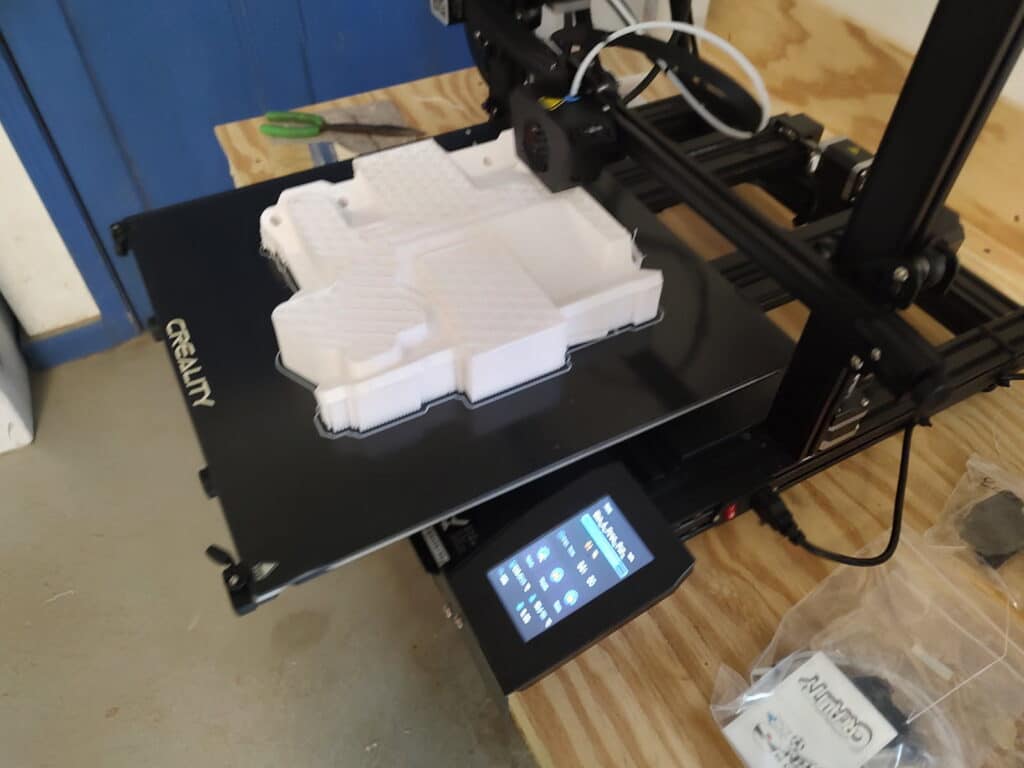 3D Printer working on Intake