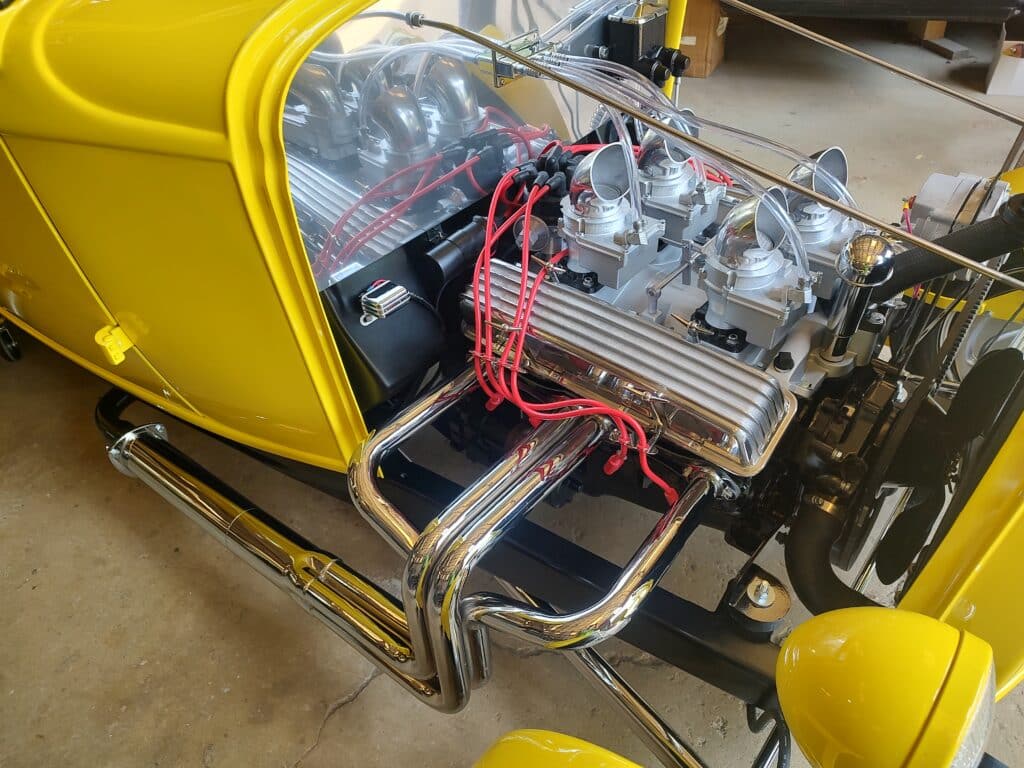 Milner's Prop Coupe Left Side Engine Compartment