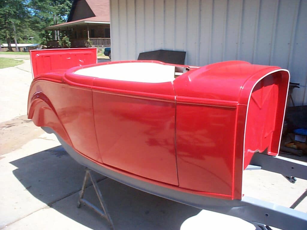 1932 Ford Fiberglass Red Roadster Body
