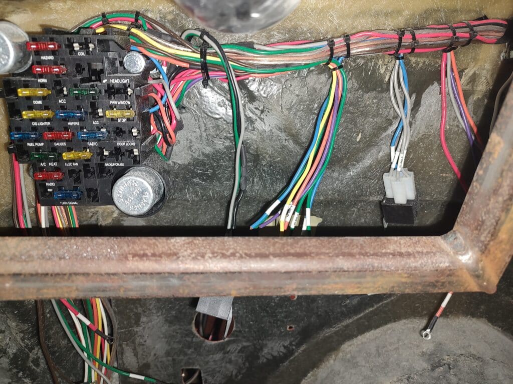 1933-34 Ford 3 Window Start of Wiring on firewall S.G.